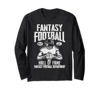 Fantasy Football Hall of Fame Draft Kickers Funny FFL Champ Long Sleeve T-Shirt