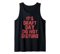 Fantasy Football It's Draft Day Do Not Disturb Distressed Tank Top