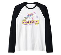 Fantasy Football Last Place Funny Cute Unicorn Raglan Baseball Tee