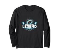 Fantasy Football Legend: Champion Strategist's Glory Long Sleeve T-Shirt, Adult Unisex, Black, L