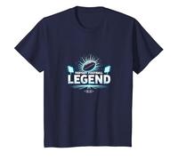 Fantasy Football Legend: Champion Strategist's Glory T-Shirt, Kids, Navy, 12 Years