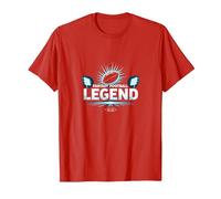 Fantasy Football Legend: Champion Strategist's Glory T-Shirt, Men, Red, XXL