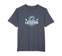 Fantasy Football Legend: Champion Strategist's Glory T-Shirt, Men's Big and Tall, Heather Blue, 5X Tall