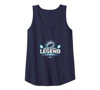 Fantasy Football Legend: Champion Strategist's Glory Tank Top, Women, Navy, XL