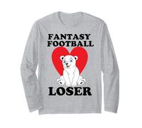Fantasy Football Loser Shirt | I Suck Fantasy Football Bear Long Sleeve T-Shirt