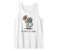 Fantasy Football, We Draft At Dawn, Funny Fall, Tank Top