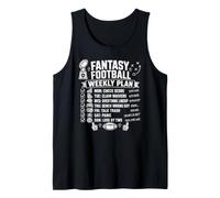 Fantasy Football Weekly Plan Funny League Manager Tank Top