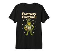 Fantasy Football Wizard Frog Player Draft Day Premium T-Shirt