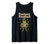 Fantasy Football Wizard Frog Player Draft Day Tank Top