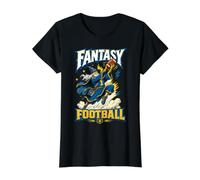 Fantasy Football Wizard Quarterback Meme RPG Dad Joke Value Graphic T-Shirt, Women, Black, S
