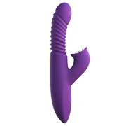 Fantasy For Her - 3-in-1 thrusting vibrator with warming function (purple)
