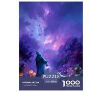 Fantasy Forest 3D Paper Puzzle Game 38x26cm/1000pcs, Magical Starry Sky - Educational And Stress-relief, Creative Home Decoration, Great Gift for Families