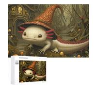 Fantasy Forest Axolotl Jigsaw Puzzle, 1000 PCS, Indoor Activity for The Home, Classic Jigsaw Entertainment for The Home, for Family Fun