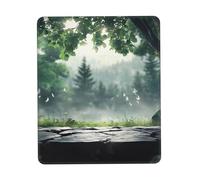Fantasy Forest Background pattern Custom Designed Mouse Pad with Wrist Rest - Unique Personalized Gaming and Office Desk Mat for Enhanced Comfort and Style