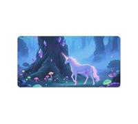 Fantasy Forest Mouse Pad Gaming Mousepad Desk Mat Smoothing Rubber Mousepad for Fluid Control Ultra-Stable Non-Slip Rubber Base Mouse Pad (24x12 in)