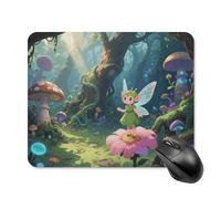 Fantasy Forest Mouse Pad Square Mice Mat Waterproof Computer Mousepad with Non-Slip Rubber Base Wireless Mice Pad for Laptop Office Home Personalized Gaming Mousepad 20 * 25cm
