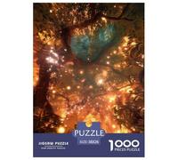 Fantasy Forest Puzzles 1000 Piece Challenge Toy Adults And over 12 Years Old Magical Tree Family Fun Puzzle Educational Challenge Leisure Time Home Decoration Gift 38x26cm/1000pcs