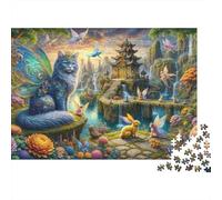 Fantasy Forest with Magical Creatures Adult 1000-Piece Jigsaw Puzzle, 70x50cm/1000pcs; for Calm Hands-on Time after Work; White Cardboard for Cleaner Sorting