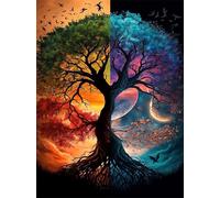 Fantasy Four Seasons Tree Jigsaw Puzzles for Adults 150 Challenging & Brainteasing Adults Jigsaws Puzzle Puzzle Games Jigsaw Puzzle 150 Pieces