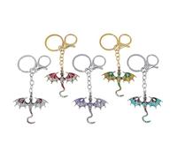 Fantasy Fourth Wing Dragon Keychain - Cool, Bully, Retro Dragon Keychains for Men Fantasy Gifts Christmas Gift for Women, Dragon Keychain Set, average size