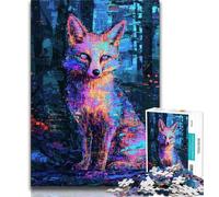 Fantasy Fox 1000 Pieces Jigsaw Puzzle for Adults& Teens,Help The Brain Exercise Addictive Toys to Cultivate Patience Suitable for Couples (75x50cm)