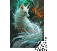 Fantasy Fox Jigsaw Puzzle for Adults 1000 Piece Jigsaw Puzzle Forest Relaxing Focus Home Gift 70x50cm/1000pcs
