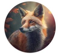 Fantasy Fox Jigsaw Puzzles for Adults 1000 Piece Round Puzzles for 1000 Piece Skill Level Beginner, Great for Birthday 67.5x67.5cm