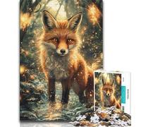 Fantasy Fox Jigsaw Puzzles for Adults Teenagers Jigsaws Puzzle,Help The Brain Exercise Addictive Toys to Cultivate Patience A Work of Art 38x26cm