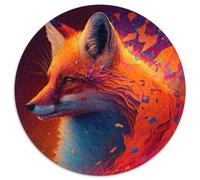 Fantasy Fox JigsawPuzzle 1000 Pieces for Adults Impossible Jigsaw Puzzles for Adults Educational Toy for Teenagers, Home Office Decor 67.5x67.5cm