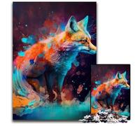 Fantasy Fox JigsawPuzzle 1000 Pieces for Adults Impossible Jigsaw Puzzles for Adults Family Activity, Brain Teaser, Home Decor, 26X38CM/10.23x14.96inch