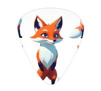 Fantasy Fox Printed pick set - 12 pieces, thin, medium and thick guitar picks, suitable for guitar, bass, electric guitar and ukulele