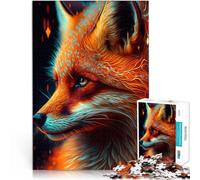 Fantasy Fox1000 Piece Adult Puzzles Help the brain exercise addictive toys to cultivate patience Secret Santa Gifts 38x26cm