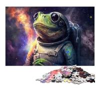 Fantasy Frog Astronaut 1000 Piece Puzzle Jigsaw Puzzles DIY Decoration, Brain Challenge, for Adult, Family, 26X38CM/10.23x14.96inch