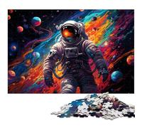 Fantasy Frog Astronaut JigsawPuzzle 1000 Pieces for Adults Jigsaw Puzzles Perfect for Teenagers & Collectors, Ideal Home Decor & Travel Gift 26X38CM/10.23x14.96inch