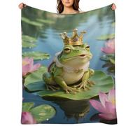 Fantasy Frog Flannel Fleece Throw Blanket Soft Cozy Throws for Couch Sofa Bed Farmhouse Blanket Comfort Decorative Travel Blankets Lightweight All Season 30"x40"