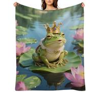 Fantasy Frog Flannel Fleece Throw Blanket Soft Cozy Throws for Couch Sofa Bed Farmhouse Blanket Comfort Decorative Travel Blankets Lightweight All Season 40"x50"