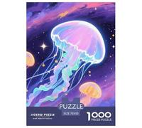 Fantasy Galaxy Jigsaw Puzzle 1000 Pieces Adults Challenging Brain Teaser Jellyfish Relaxation Decorative Board 70x50cm/1000pcs