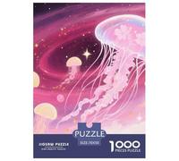 Fantasy Galaxy Puzzle 1000 Pieces Adults Teens Challenging Brain Teaser Fun Jellyfish Smooth Cut Sturdy Board 70x50cm/1000pcs