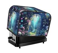 Fantasy Garden Iron Gate Toaster Cover 2 Slice Kitchen Small Appliance Covers With Pockets Dust And Fingerprint Protectio