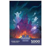 Fantasy Ghost 3D Paper Puzzle 70x50cm/1000pcs, Magical Castle - Adult Stress-relief Game, Educational And Creative, Ideal Decoration Gift