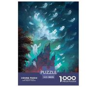 Fantasy Ghost Puzzle Game 38x26cm/1000pcs, Magical Castle - Creative And Educational, Stress-relief for Adults, Ideal Home Decoration Gift