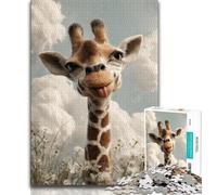 Fantasy Giraffe 1000 Piece Jigsaw Puzzles for Teenagers,Family Game Stress Reliever Difficult Challenge Artists Collection,Fine Art (50x75cm)