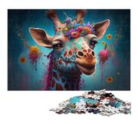 Fantasy Giraffe 1000 Piece Puzzle Jigsaw Puzzles DIY Decoration, Brain Challenge, for Adult, Family, 50x75CM/19.68x29.52inch