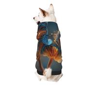 Fantasy Glowing Mushroom Dog Hoodie for Small, Soft Breathable, Pet Clothes for Small