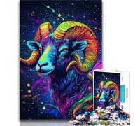 Fantasy Goat 1000 Pieces Jigsaw Puzzles for Adults And Teens,Help The Brain Exercise Addictive Toys to Cultivate Patience Great Gift 50x75cm