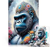 Fantasy Gorilla1000 Pieces Puzzles for Adults Help the brain exercise addictive toys to cultivate patience for Home Decoration 38x26cm
