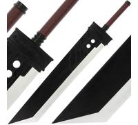 Fantasy Greatsword Foam XL Cloud Strife Buster Cosplay Prop Replica 145cm Lightweight PU Foam Costume Sword for Halloween Comic Con, Roleplay & Display
