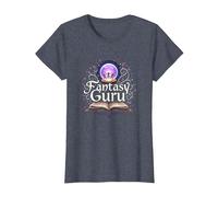 Fantasy Guru: Magical Book Adventure for Dreamers T-Shirt, Women, Heather Blue, XXL