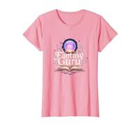 Fantasy Guru: Magical Book Adventure for Dreamers T-Shirt, Women, Pink, S