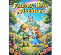 Fantasy Hero Adventure Coloring Book: An Epic Fantasy Coloring Book for Kids, Teens, and Adults - Featuring Brave Heroes, Magic Swords, Forest Temples, and Legendary Quests